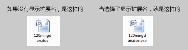 病毒隱藏文件擴(kuò)展名并將自身偽裝成Word文檔